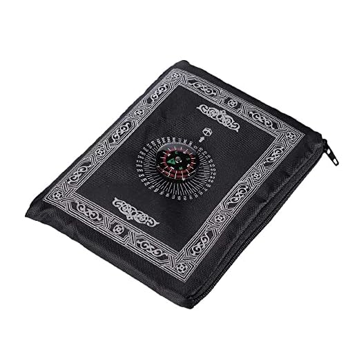 Pocket Prayer Mat with Qibla Compass