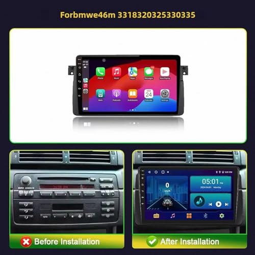 Radio de coche Android 2 DIN para renovar el salpicadero de tu BMW E46 M3 2