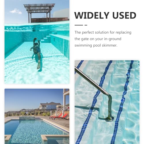 SEWOART Pool-Skimmer-Tür, Wehrklappe, Skimmer-Türklappe, Ersatz, kompatibel mit Hayward Weir Gate Assembly, Skimmer-Teil für robuste und zuverlässige Skimmer-Klappe, Schwimmbäder, Installationsteil