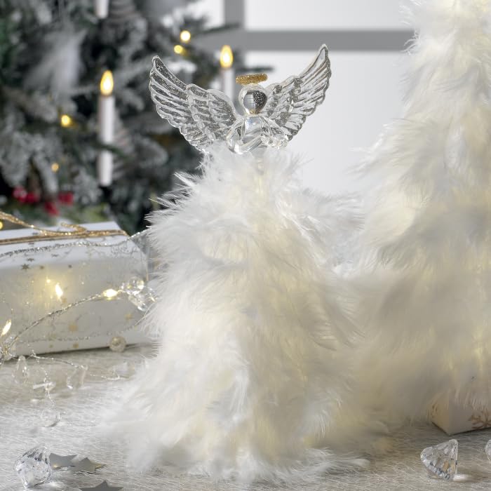 Ange de Noël en verre Mascagni Casa cadeau idéal pour illuminer les foyers