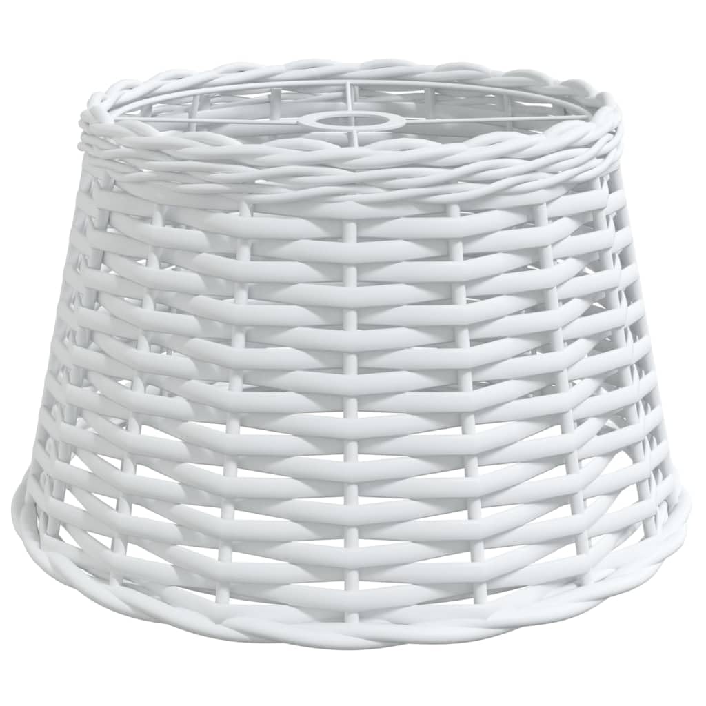 Vidaxl White Ceiling Lamp Shade, Ceiling Light Shade For Living Room Bedroom Dining Room, Pendant Light Shade With Holder Hole, Wicker