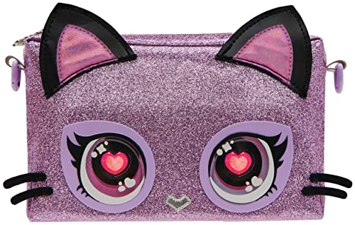 Purse Pets Clutch Purdy Purrfect Kätzchen - Kindertasche und Spielzeug in einem, Wird mit leuchtenden Augen in Regenbogenfarben lebendig, für Kinder ab 4 Jahren
