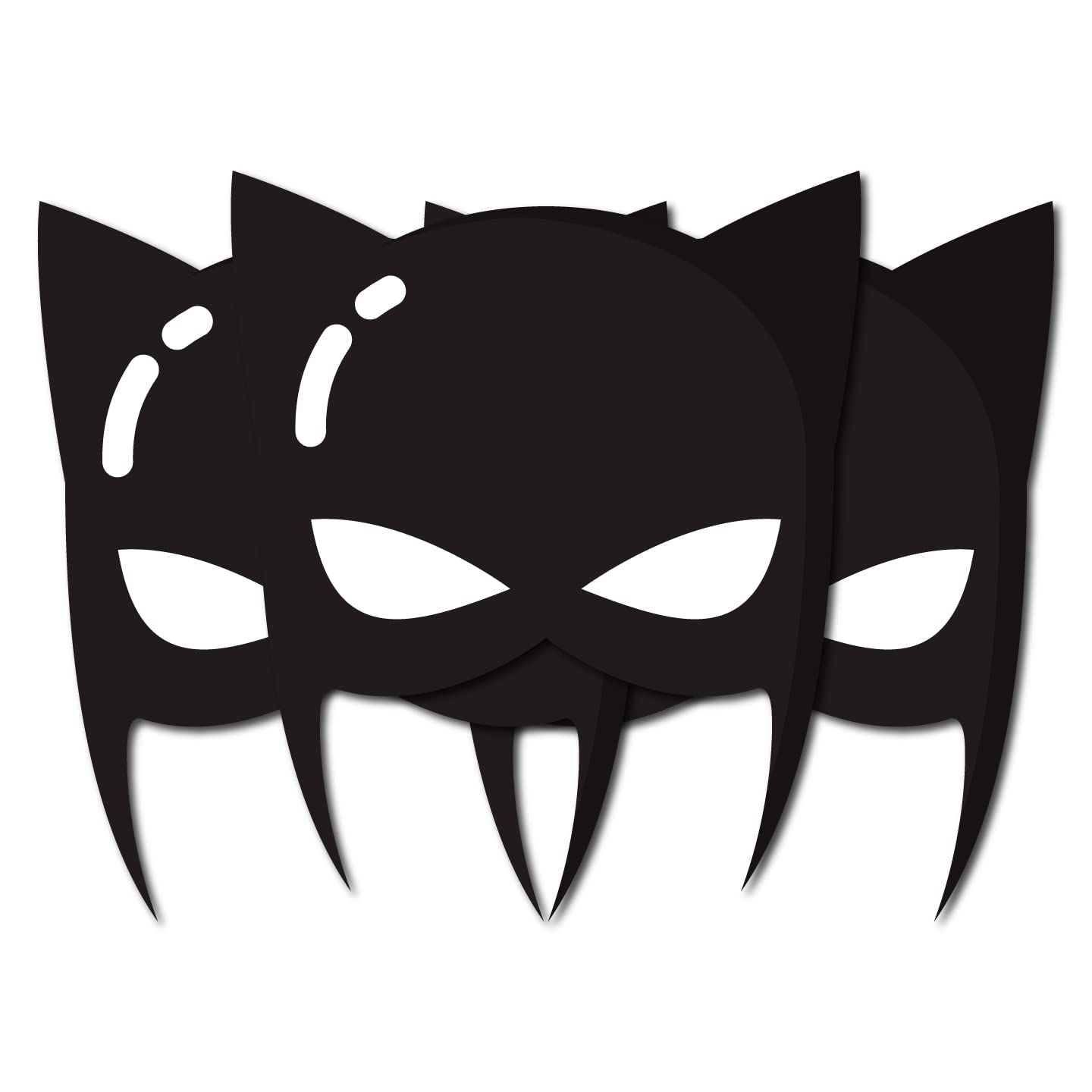 Festiko® Super Hero Bat-man Eye Masks - 12 Pcs for Avenger Theme Party Supplies, Kids Birthday, Return Gifts - Party Items