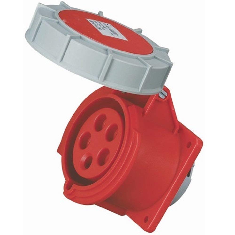 Powerpack IP67 Acrylonitrile Butadiene Styrene Industrial Socket (PS04S) - IP 67, 32 Ampere Socket, 415V, 6h, Three Phase, 5 Pin