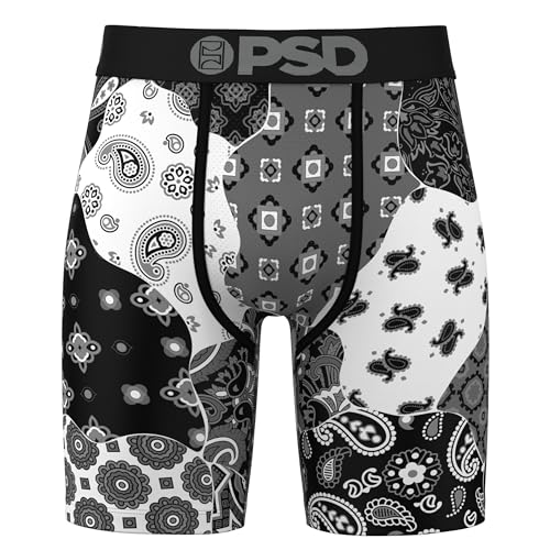 PSD Men's Boxer Briefs - Bandana Street 3 Pack, 7 Inch Inseam, Stretchy Moisture-Wicking Boxer Briefs for Men Pack, 2X-Large4