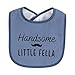 Hudson Baby Infant Boy Cotton Terry Drooler Bibs with Fiber Filling, Handsome Fella, One Size
