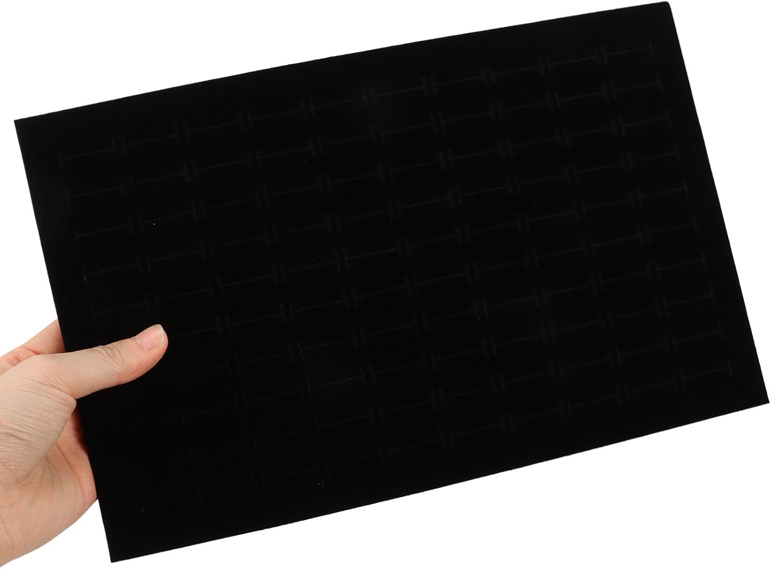 Jewelry Box Inserts, 8pcs Foam Jewelry Inserts Ring Earring Display Tray Sponge Pad Velvet Holder Inserts for Jewelry Display Retail Showcase Box -Black White