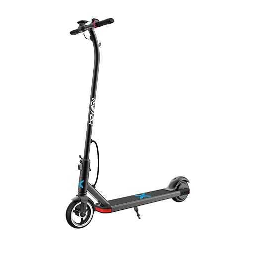 Hover-1 Escape Electric Folding Scooter - 16 MPH Top Speed, 9 Mile Range, 250W Motor, 264lbs Max Weight, Electric/Mech Brakes, Cert. & Tested - Safe for Kids & Adults, Black