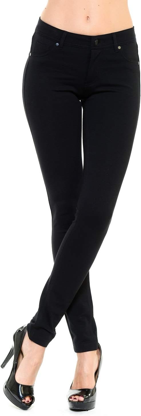 YourStyle USA Women’s Jeggings Pants – Stretch Slim Fit Skinny Fitted Long Basic Slimming Casual Bottom