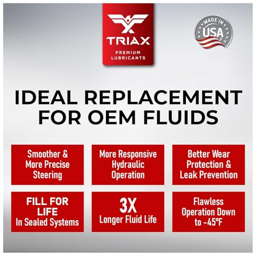 image for TRIAX Asian Car PSF, Synthetic Power Steering Fluid, Compatible with H