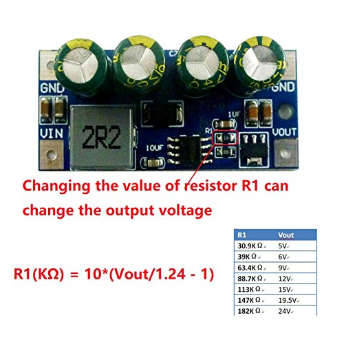 DECDEAL Módulo conversor de potências de intensificação DCtoDC DC3.7-4.5V a 5V placa de circuito int