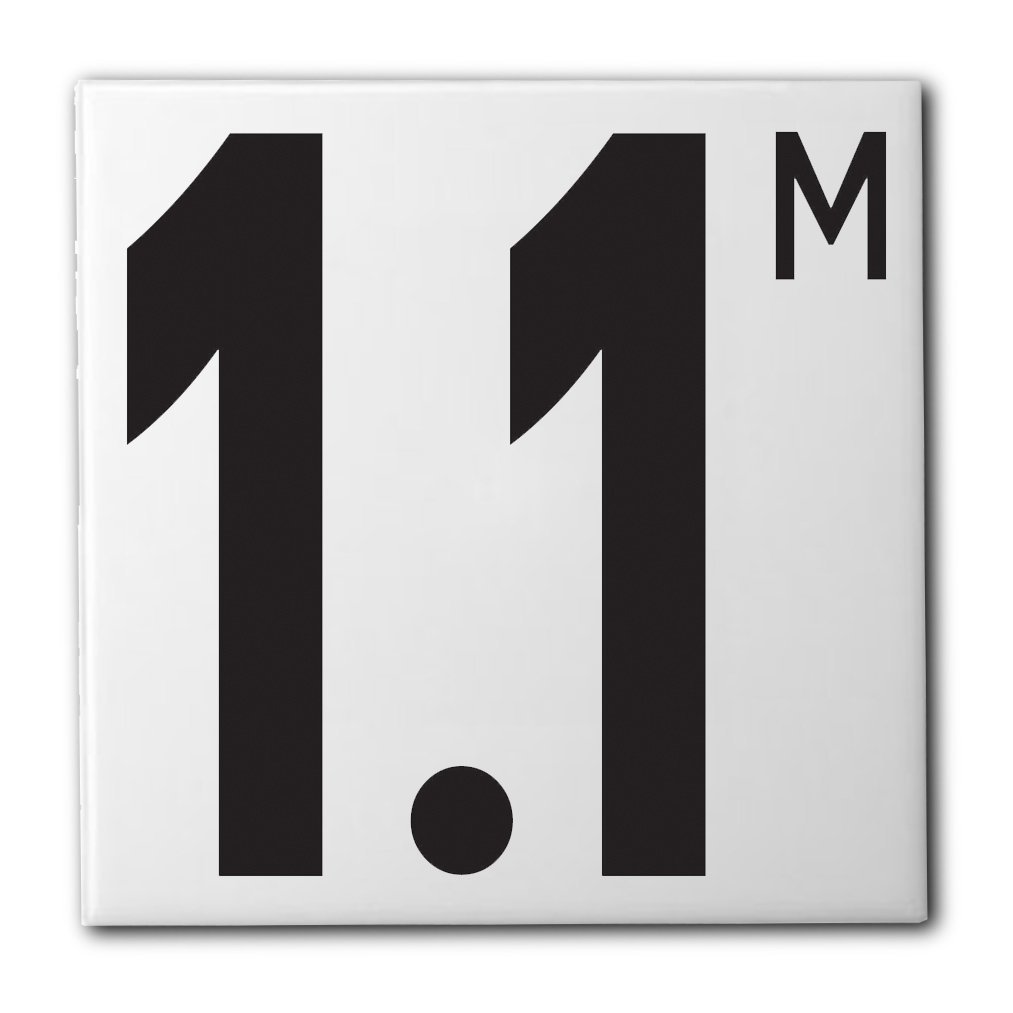 Ceramic Swimming Pool Waterline Depth Marker 