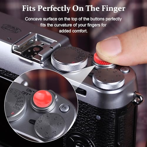 Camera Shutter Button Upscale and Delicate Soft Shutter Release Button 5 Pack(Black/Red/Gold/Orange/Silver) - Thumbnail 6