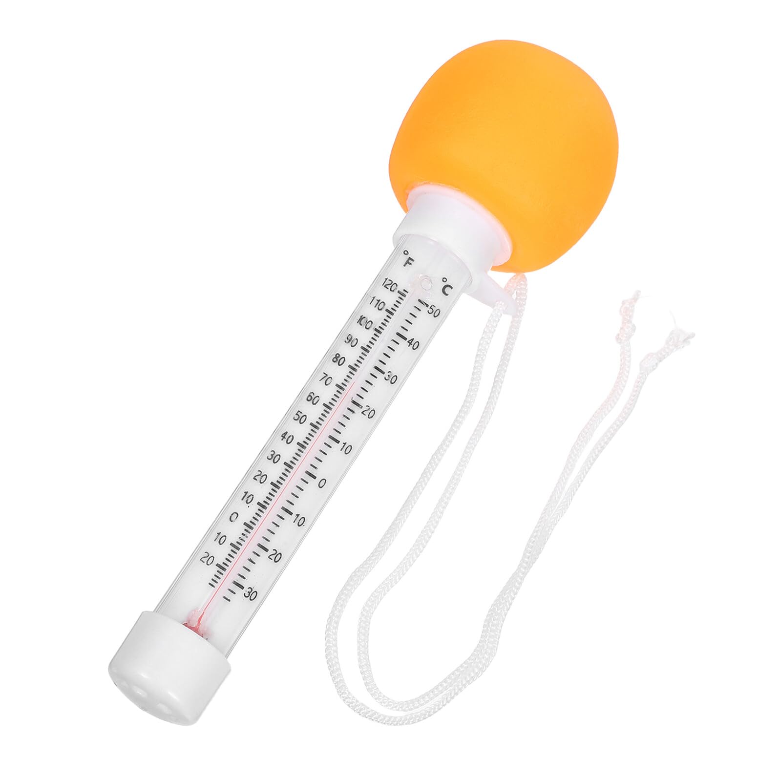 COHEALI Floating Pool Thermometer and Babies, Bath Water Temperature Gauge with Orange Cartoon Design, Floating Swimming Pool and Hot Tub Temperature Tester