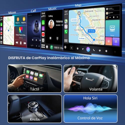 Dongle CarPlay inalámbrico mini 2026 compatible con coches iPhone y Android con sistema OEM 5