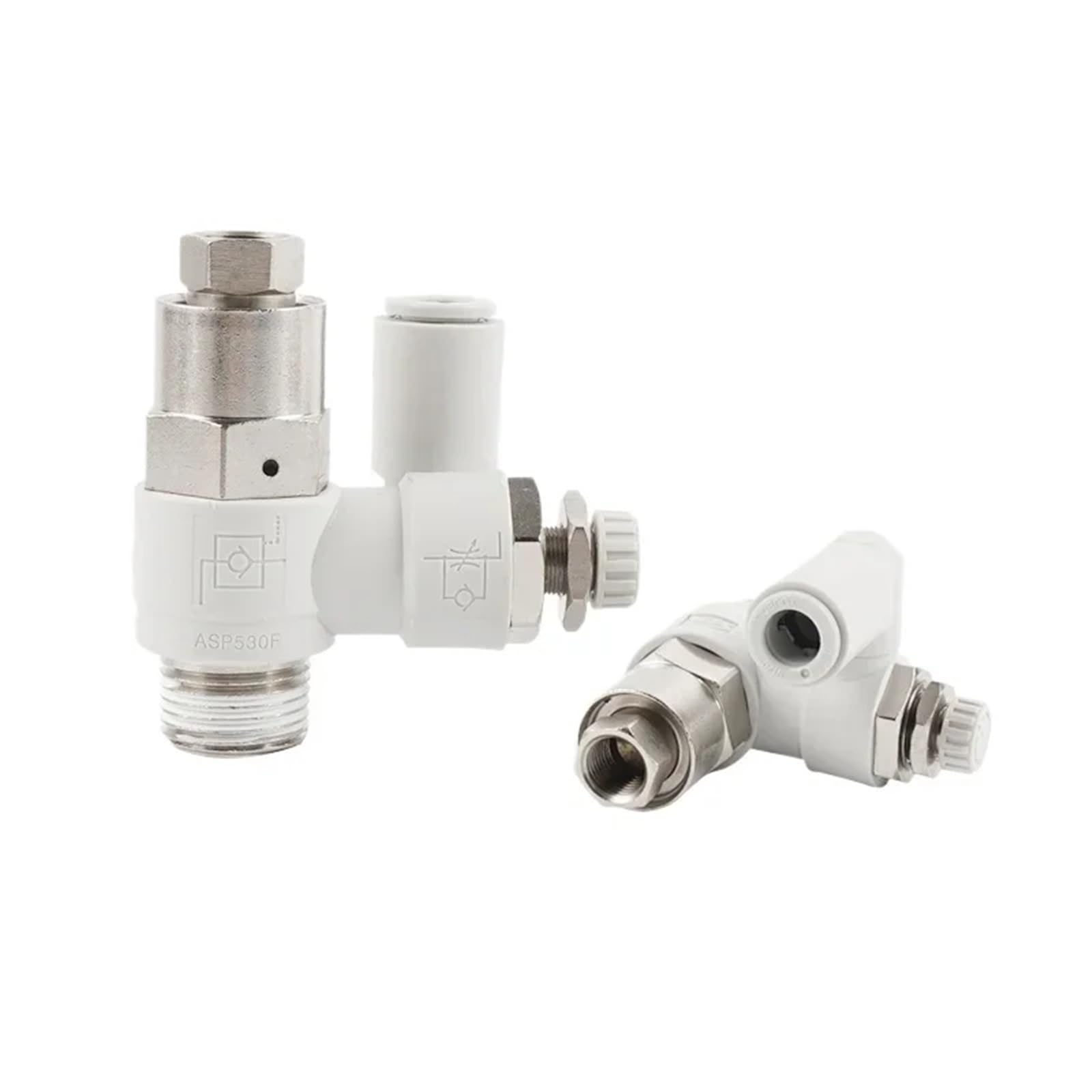 Válvula de control de velocidad ASP330F-08S en línea para circuitos de aire comprimido
