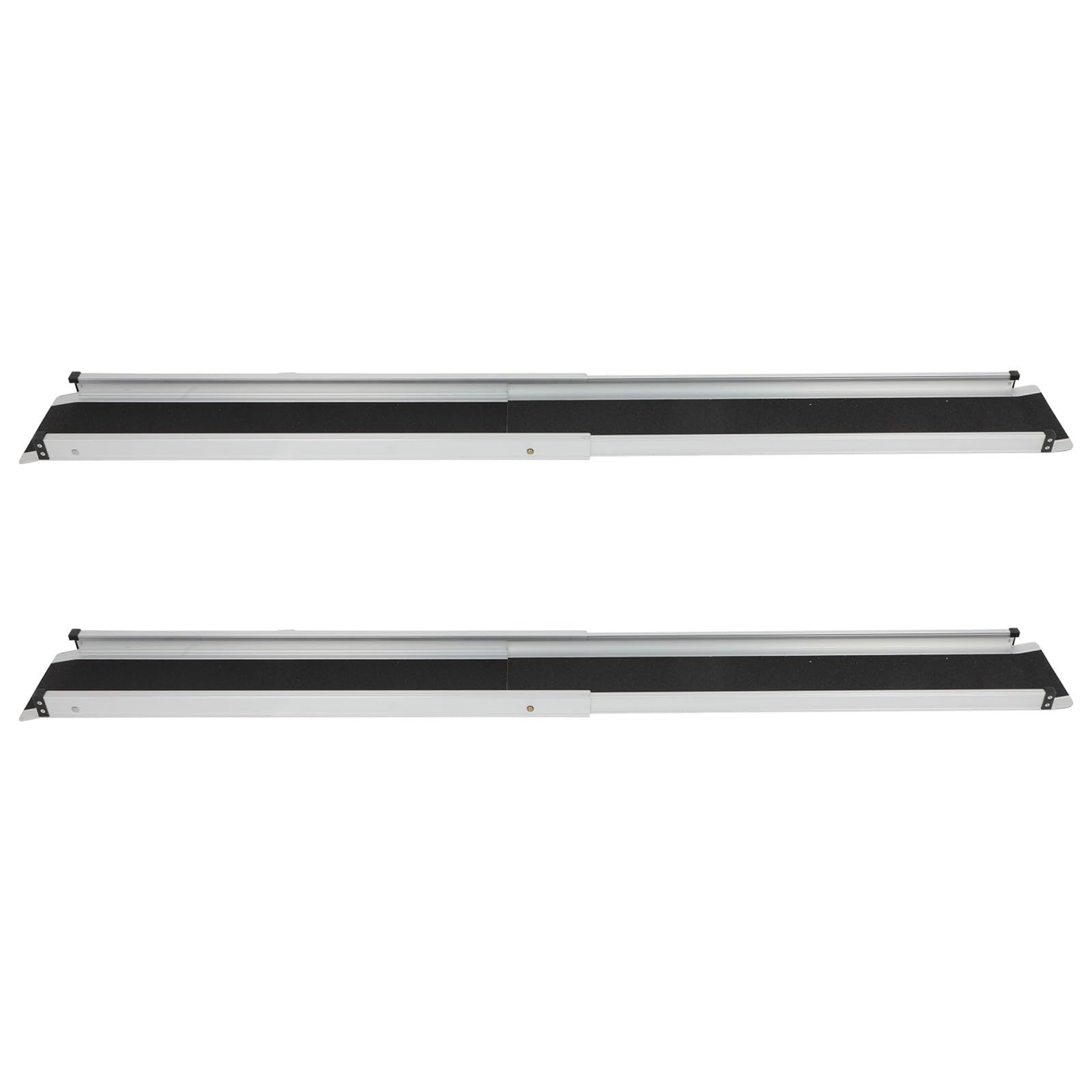 Wheelchair Ramp 6FT Adjustable Non-Skid Threshold Ramp 600lbs Capacity Aluminum Portable Telescoping Ramp for Steps, Home, Stairs, Doorways