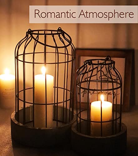 Livelab-Modern-Farmhouse-Lantern-Decor-Refined-Rustic-Home-Decor-Lanterns-Wire-Metal-Cloche-Decorative-Candle-Holder-for-Living-Room-Fireplace-Mantle-Bathroom-Countertop-Valentines-Day-Decor Livelab Modern Farmhouse Lantern Decor Refined Rustic Home Decor Lanterns Wire Metal Cloche Decorative Candle Holder for Living Room Fireplace Mantle Bathroom Countertop Valentines Day Decor