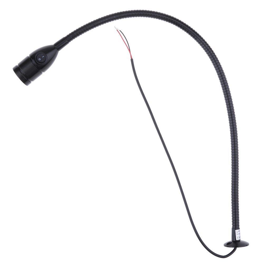 Almencla Bateaux De Lecture De Véhicules De Plaisance à LED à Fixation Murale, à Côté De Lampes, Lampe à Applique Filaire avec Interrupteur, 12V / 3W / 6000K,