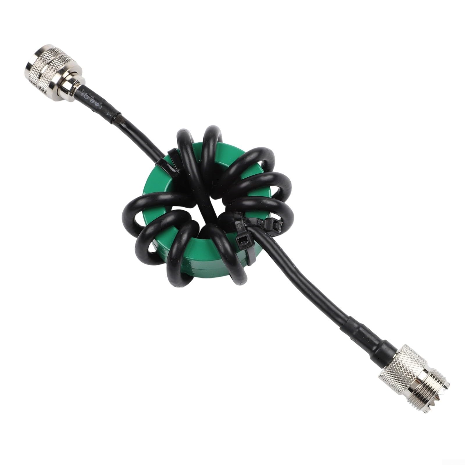HF Kurzwellen Choke Balun 1:1 mit Nickel Zink Ferritkern, 1.8-50 MHz, 350W Dauerlast für FT8/Amateurfunk, RG58 Kabel, reduziert USB-Störungen(50mm Green)
