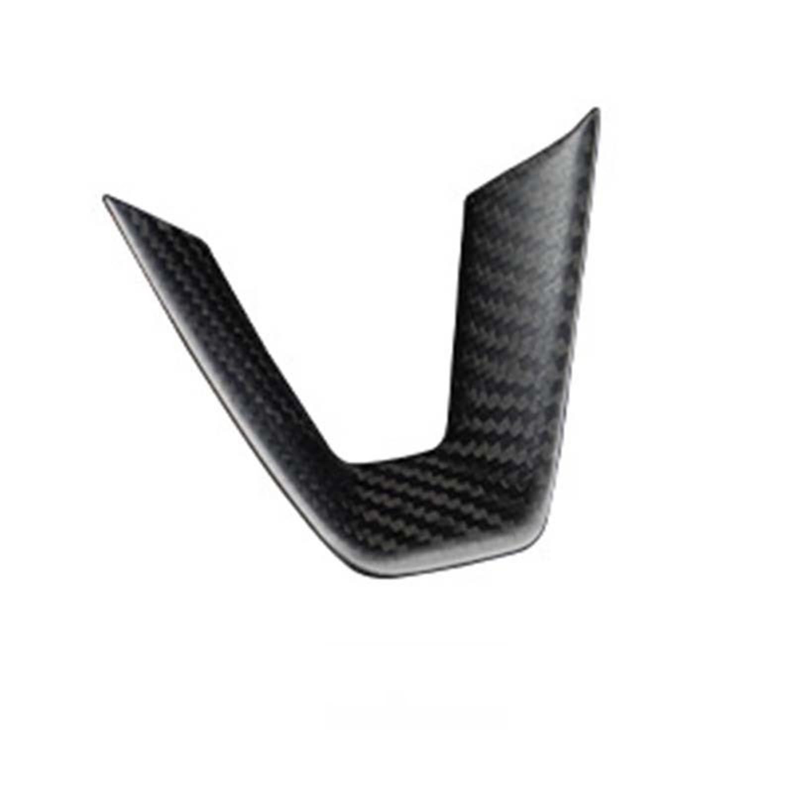 KUWAYO for Tesla Highland Model 3 2023-2024 Auto Carbon Fiber Sticker Interior Modification Parts Car Accessory Steering Wheel Cover(Matte Carbon)