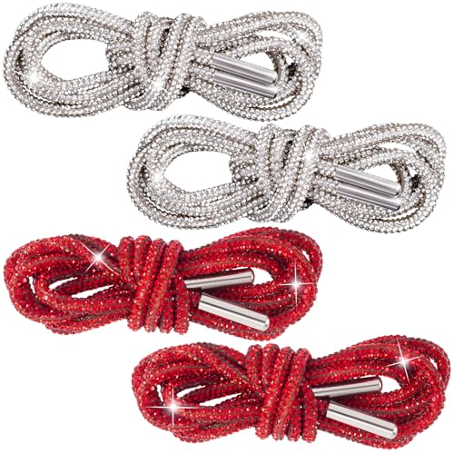 Lacets ronds avec strass de 120 cm pour remplacer les cordons de sweats