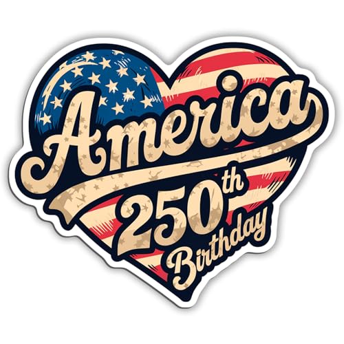 America 250th Birthday Magnet Decal USA 250 Years...