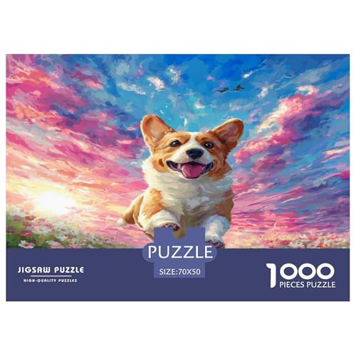 Puzzle de perro Corgi de 1000 piezas para tardes de desconexión 2