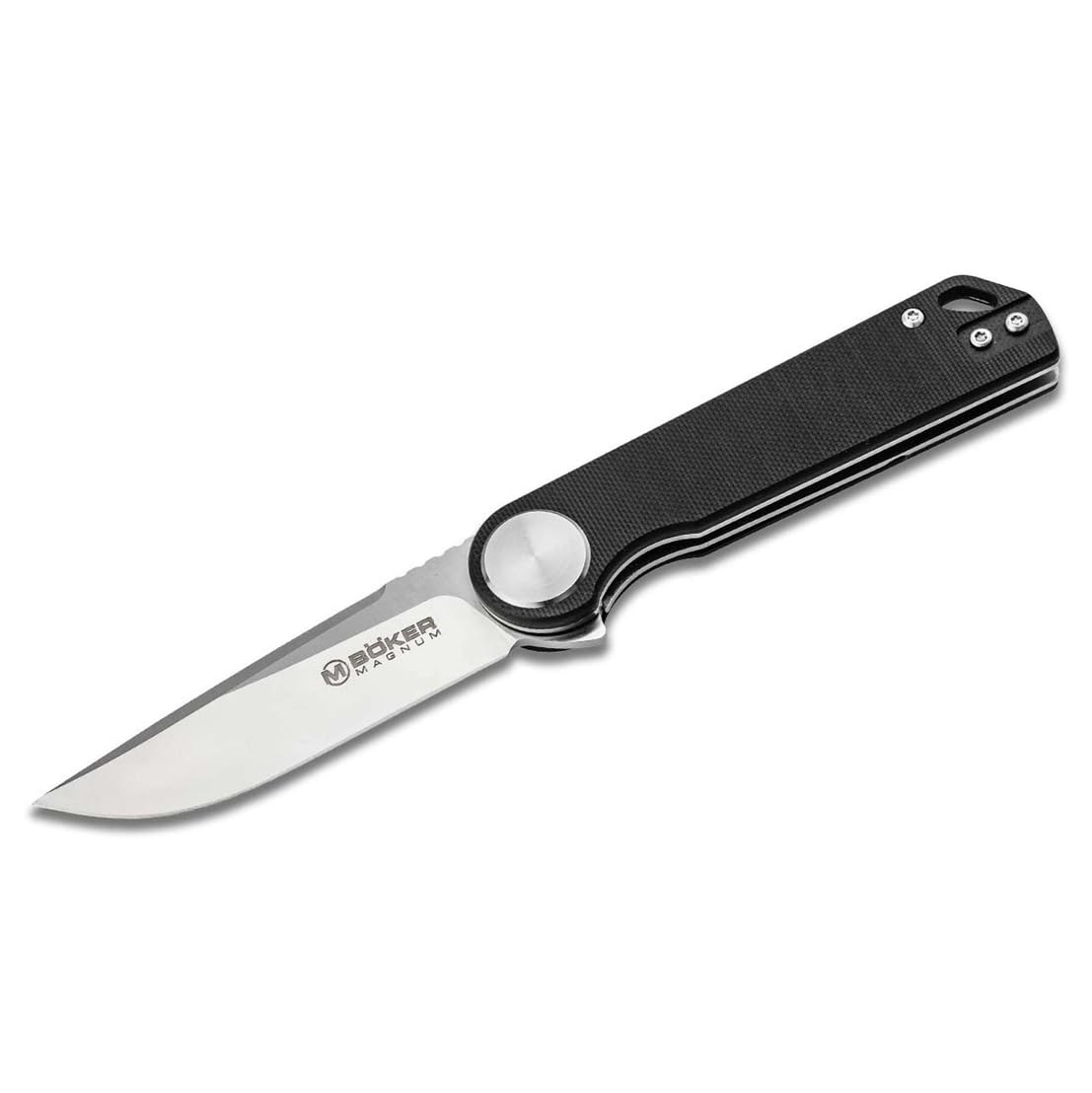 Magnum Skruva - flipper pocket knife with G10 handle scales - folding knife with 440A blade - small knife with clip