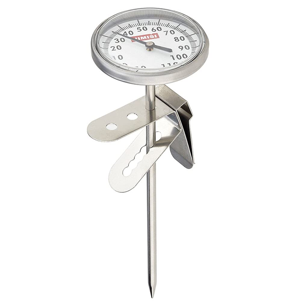 Termometro per il latte in acciaio inossidabile termometro per caffè -10~110 ° C per cucina, barbecue, cibo, bistecca, tacchino, dolci, latte, acqua del bagno