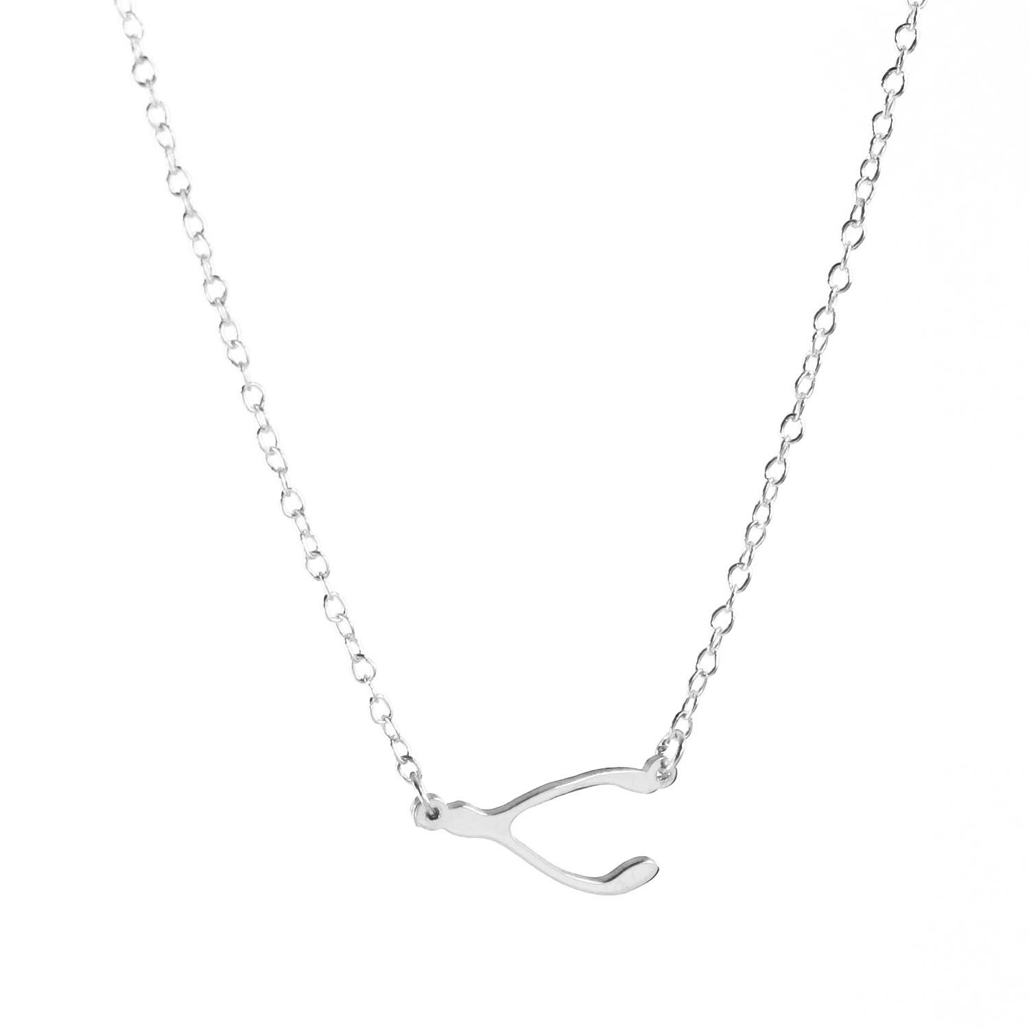 DeidreamersDeidreamers Sterling Silver Wishbone Necklace
