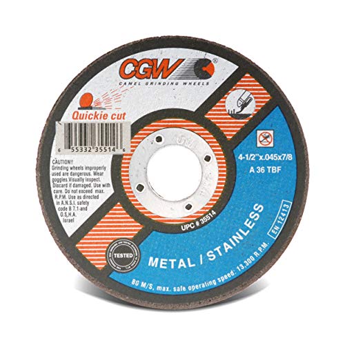 CGW 35516 Cut Off Wheel T01 5x045x7/8 25-Pack