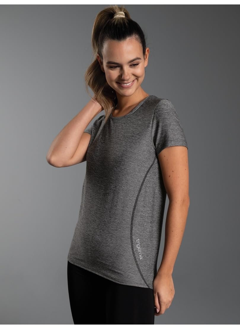TRIGEMA Sportshirt in Melange-Optik