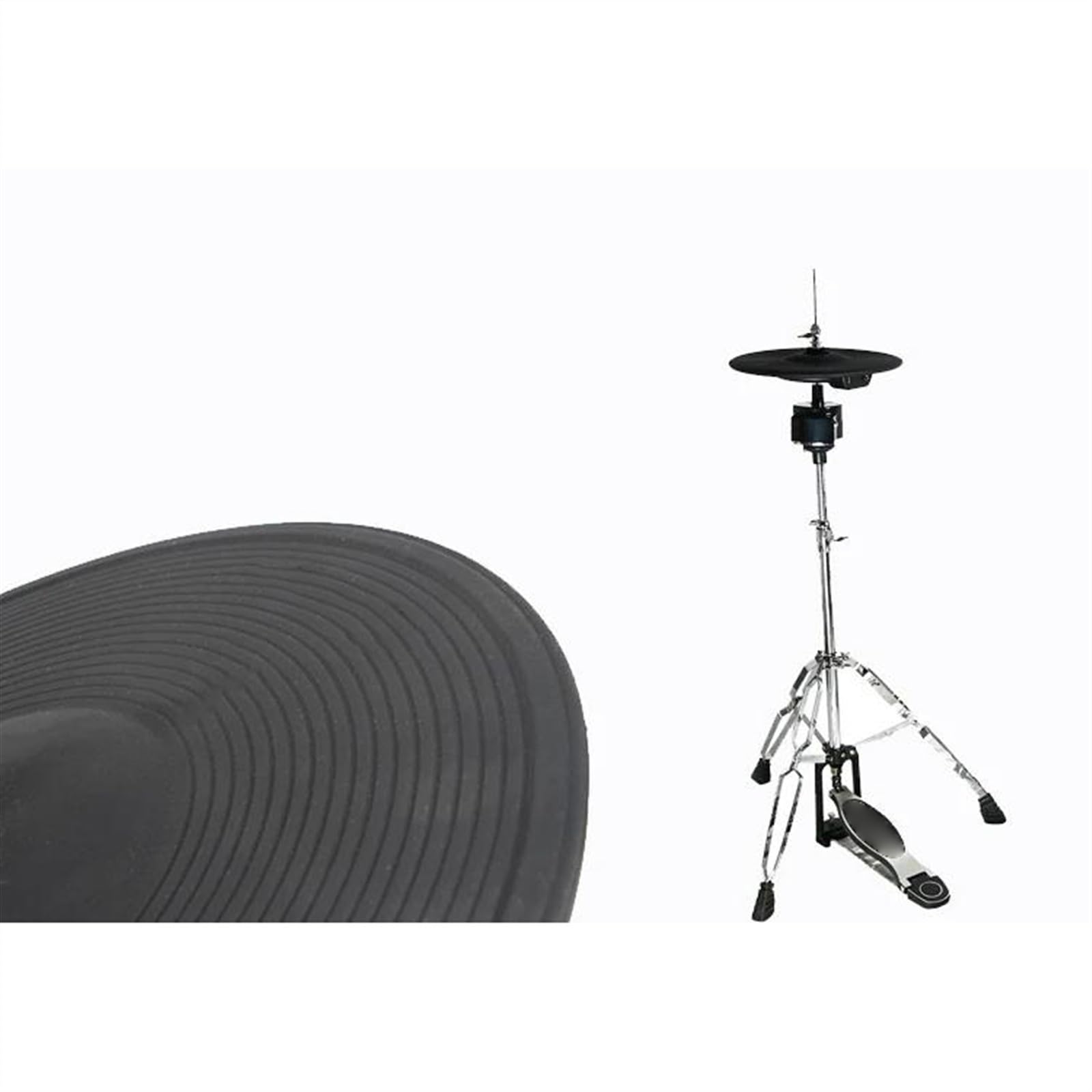 Batería Electrónica Escalable Con 5 Pads De Batería Y 4 Platillos Con Soporte De Barril De Hierro Ultrarresistente Y Duradero Batería Electrónica para Principiantes
