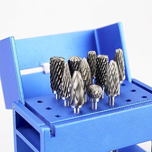 10 piezas fresas de carburo de tungsteno para corte y pulido miniatura 3