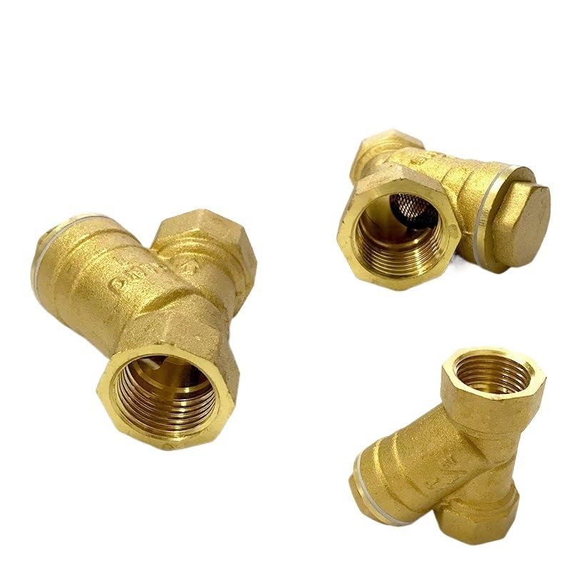 Filtro en Y de latón de 1/2" hembra para control de sedimentos en tuberías 3