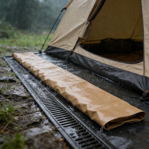 Canaleta para lluvia de cenador exterior de tela resistente FOMIYES de 300x42 cm 7