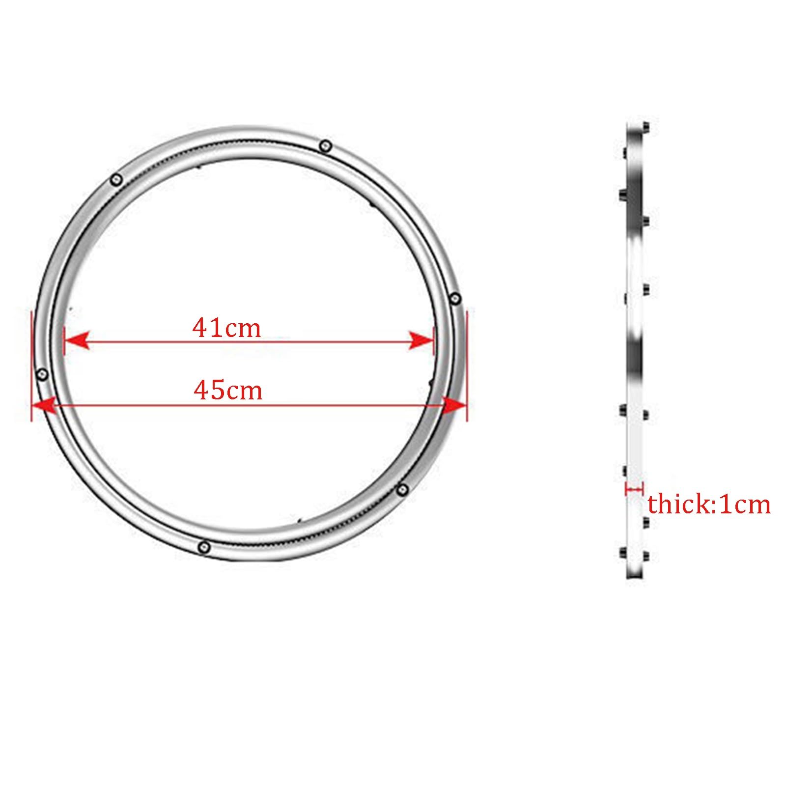 Runder Drehteller, einteiliger Sockel und Drehkern, geeignet for - und Marmoroberflächen.(45cm)