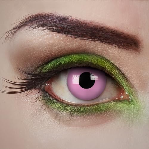 aricona Rosa Kontaktlinsen Rose Rush, 2 Stück - Farbige Halloween-Linsen ohne Stärke für Cosplay, Karneval, Fasching, Motto- und Kostüm-Partys aricona Rosa Kontaktlinsen Rose Rush, 2 Stück - Farbige Halloween-Linsen ohne Stärke für Cosplay, Karneval, Fasching, Motto- und Kostüm-Partys