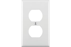 Leviton 80703-W 1-Gang Duplex Device Receptacle Wallplate: A Vital White Outlet Cover for Home Safety