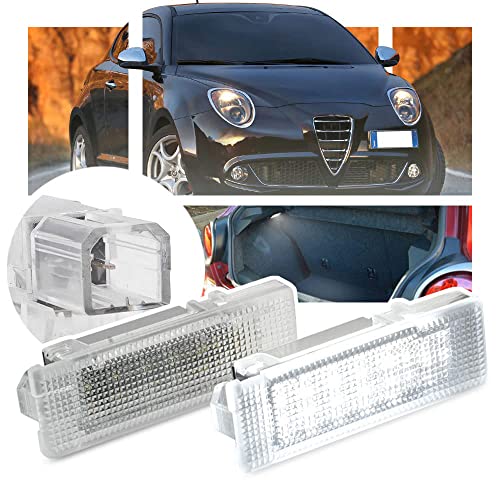 Contenuto della confezione: 2 luci di cortesia a LED bianche per bagagliaio, vano portaoggetti, sportello di Alfa Romoe Mito
