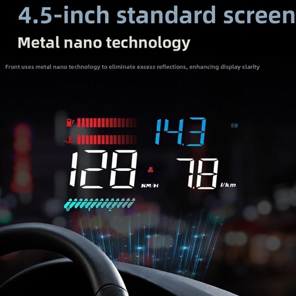 Coche HUD Proyector OBD2 Digital Speed Meter