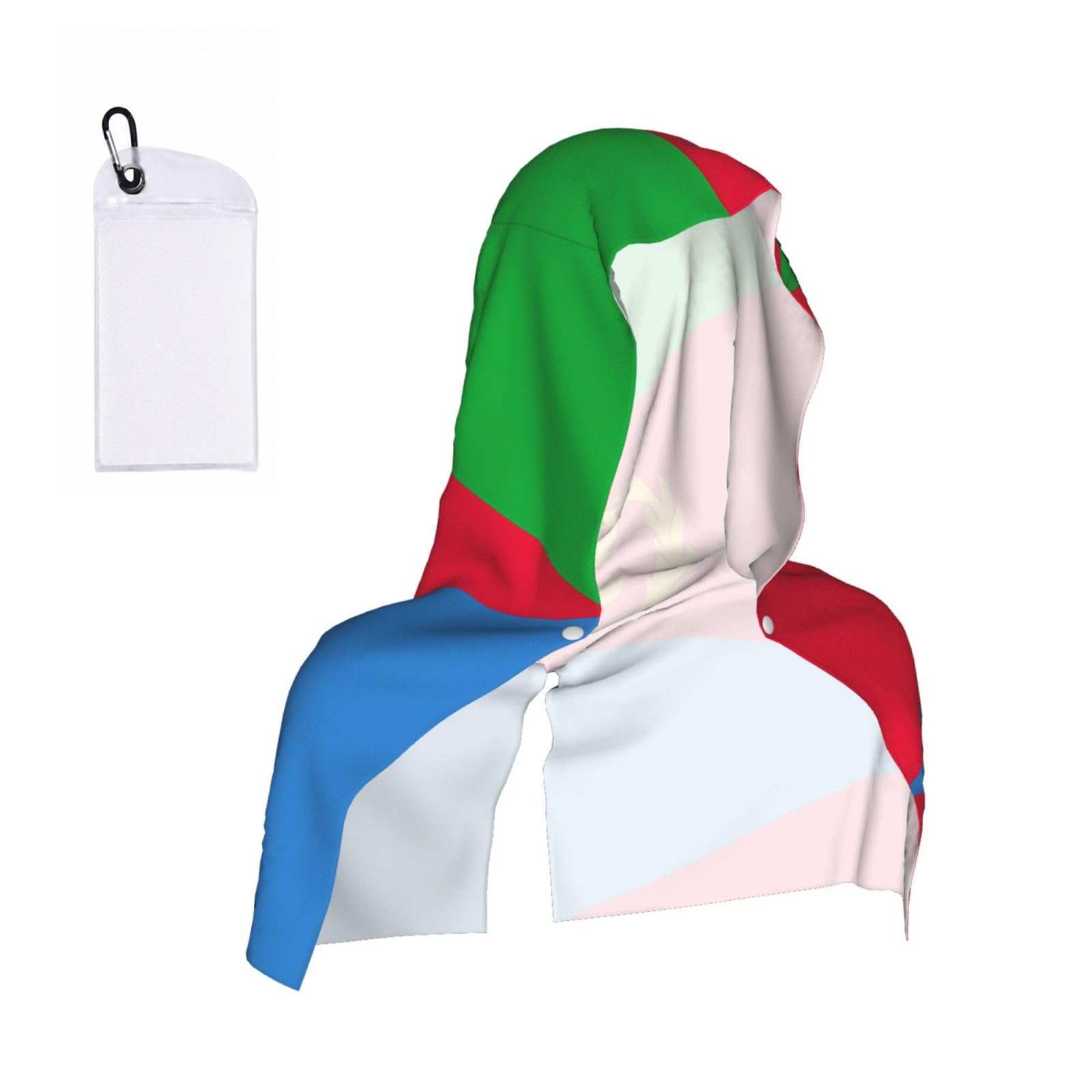 CNTDBU Eritrean flag Cooling Towel Hooded-Instant Chill Neck Cover for Sports, UV Cooling Rag for Running Gym