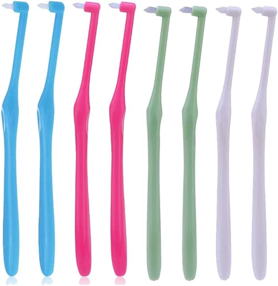 8 PCS Interspace Toothbrushes Soft Interdental Toothbrushes