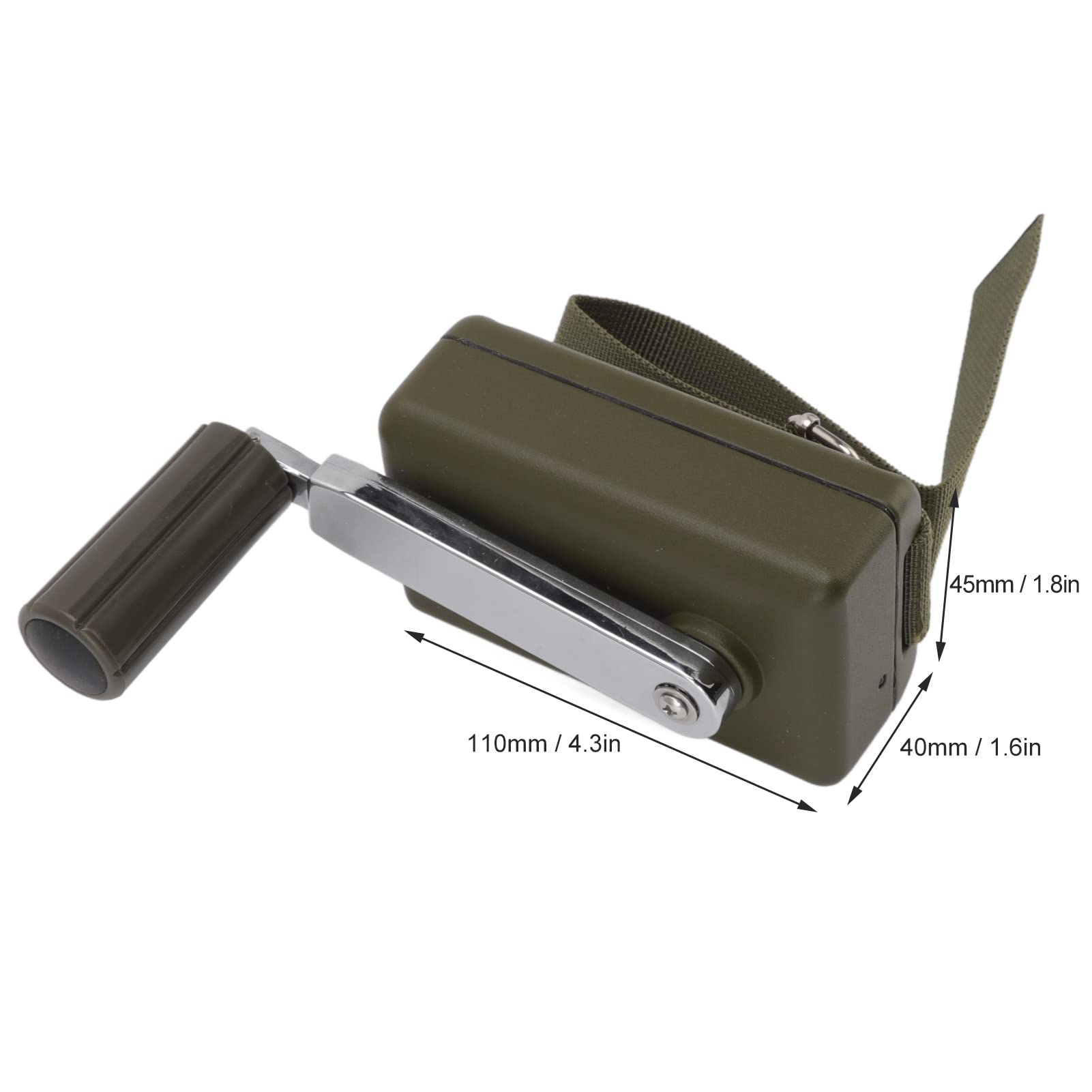 Marhynchus Generatore a Manovella da 30 W Alimentatore Manuale di Emergenza Portatile Antiurto per la Ricarica del Cellulare Portatile Campeggio All'aperto