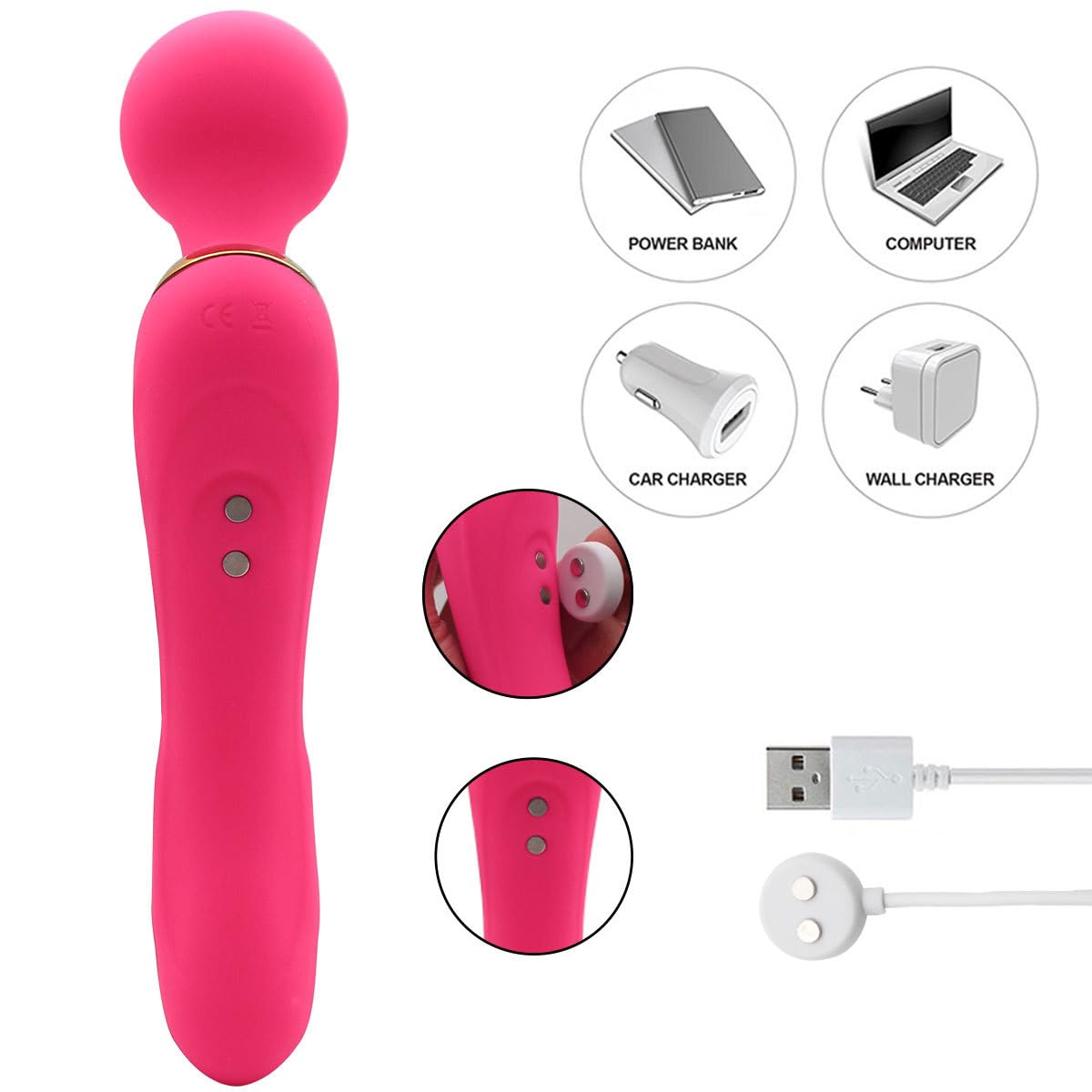 Vibromasseur Anal,Plug Anale Gode Dildo Vitesses Vibrant Plugs Anals Prostate Masseur Massager G Spot Vibrateur Imperméable À L'Eau Anal pour Hommes Femmes et Couples R7ZA