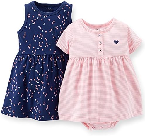 Amazon Co Jp カーターズ Carter S 15年春夏最 女の子用紺ハート柄ワンピース 薄ピンクボーダーハート刺繍入りサンスーツ2枚セット 並行輸入 6months 61cm 67cm 服 ファッション小物 Amazon Co Jp カーターズ Carter S 15年春夏最 女の子用紺ハート柄ワンピース 薄ピンクボーダーハート刺繍入りサンスーツ2枚セット 並行輸入 6months 61cm 67cm 服 ファッション小物