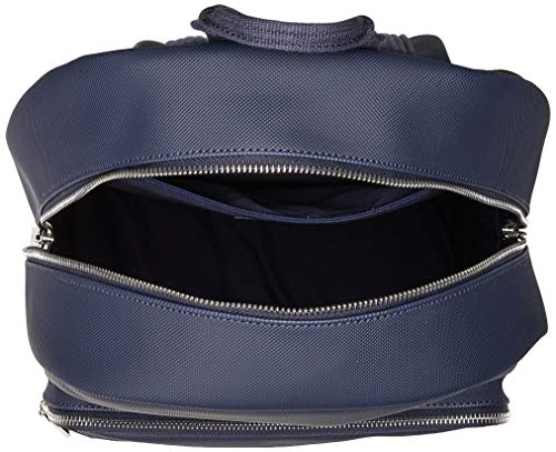 Lacoste Mens Solid Large Zip Backpacks, Peacoat, One Size Us #TOP2