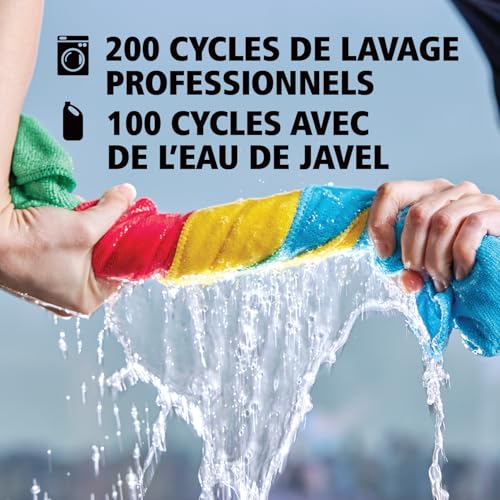 Chiffons Microfibre Recyclée Rubbermaid HYGEN bleus de 30cm pour maison et voiture - 5