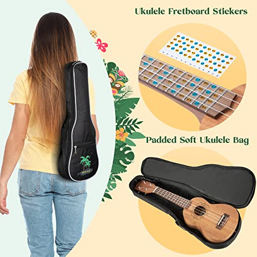 CAHAYA ukulélé soprano Kit 21 pouces pouces bois d’acajou avec étui de transport et sangle réglable adapté aux débutants… - Les Beatles, Paul McCartney, John Lennon, RIngo Starr, George Harrison CAHAYA ukulélé soprano Kit 21 pouces pouces bois d'acajou avec étui de transport et sangle réglable adapté aux débutants… – Image 7